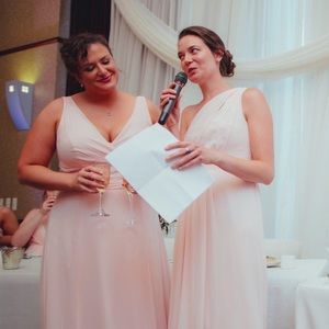 Petal bridesmaid dress